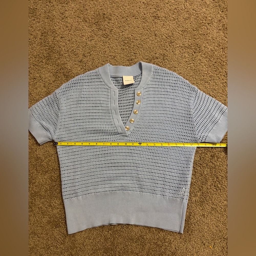 Varley Callie Knit Top in Cashmere Blue - Picture 6 of 6